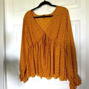 Shein 3x/2x flowy floral blouse